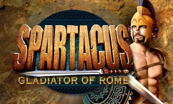 The Spartacus online slot logo.