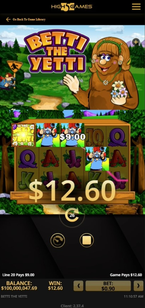 Testing the Betti the Yetti Online Slot by High 5 Games