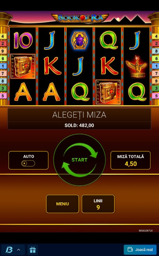 Slotul Book of Ra de la Novomatic