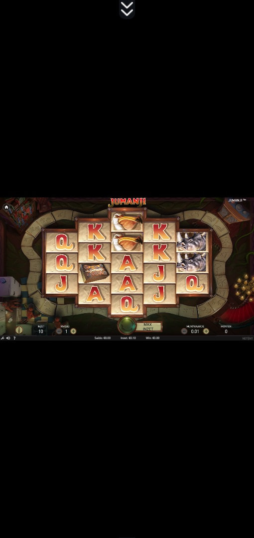 Mobiele screenshot van de Jumanji gokkast bij Casino777.