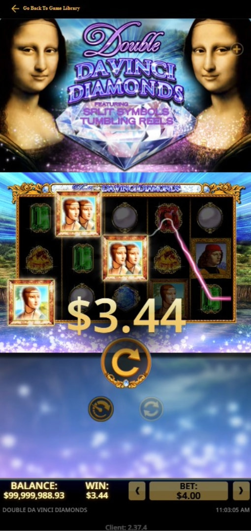 Testing the Double Da Vinci Diamonds Online Slot by High 5 Games