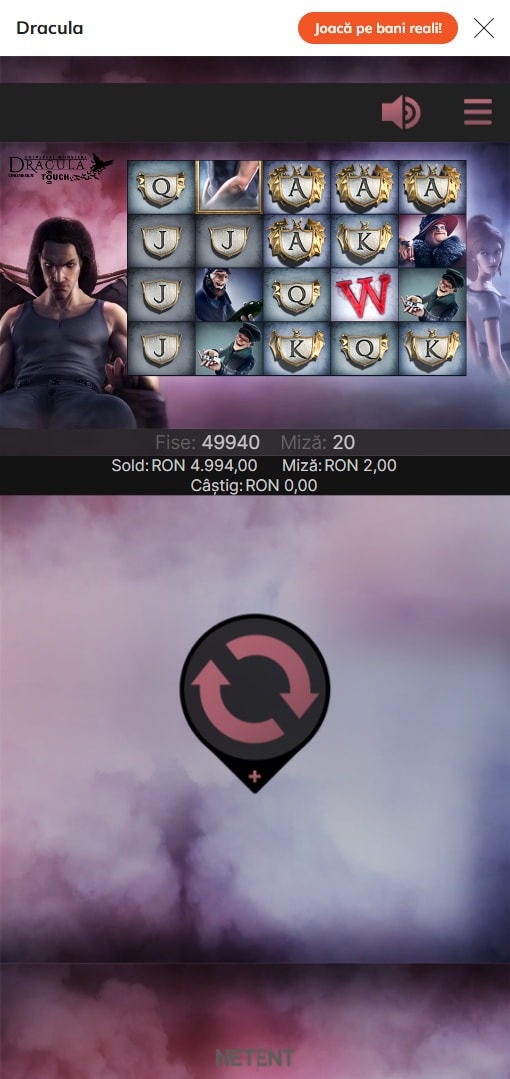 Slotul Dracula de la NetEnt