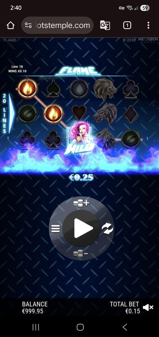 Testing the Flame Slot by NextGen Gaming