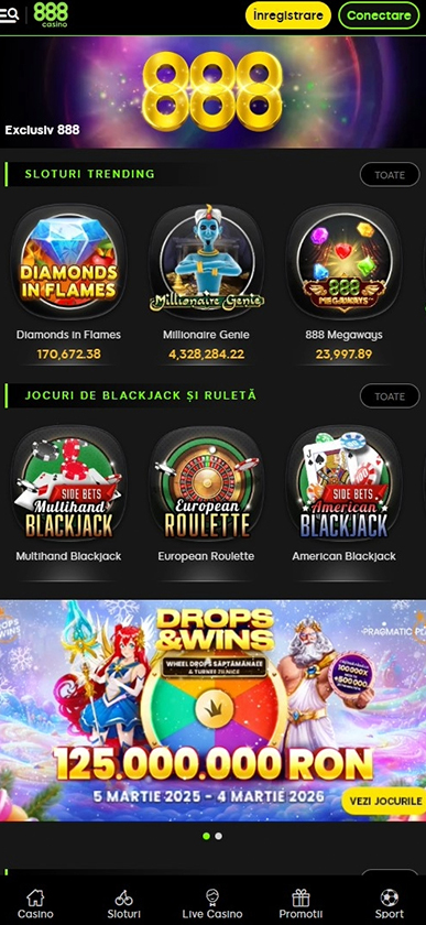 Jocuri exclusive la 888casino.