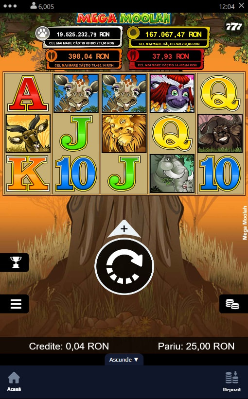 Slotul Mega Moolah de la Microgaming