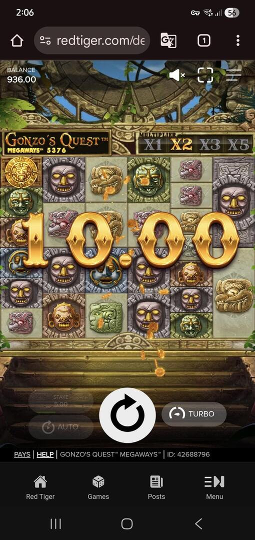 Testing the Gonzo's Quest Megaways Slot by Red Tiger