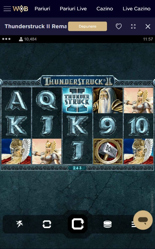 Slotul Thunderstruck II de la Microgaming