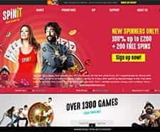 The welcome bonus offered by spinit on a red background.