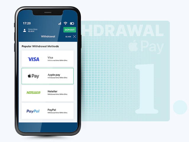 Choose Apple Pay for Withdrawal