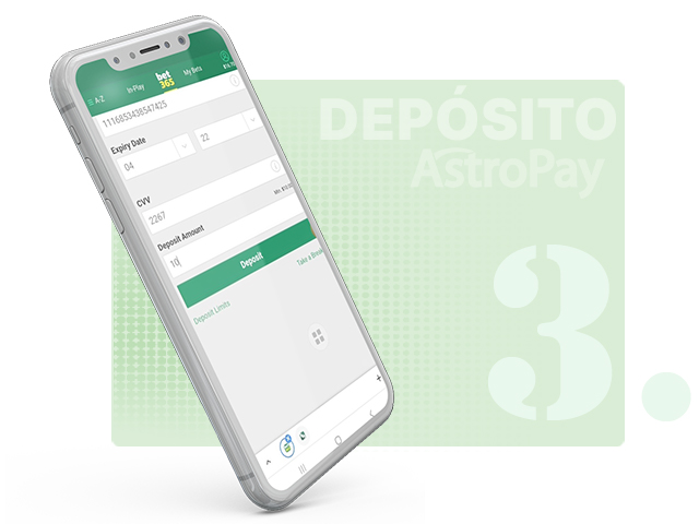 Eligiendo el monto del depósito