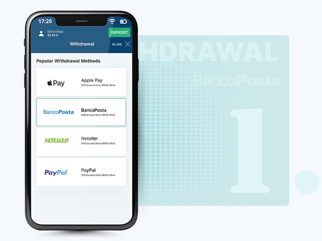 Pick BancoPosta From the Available Payments