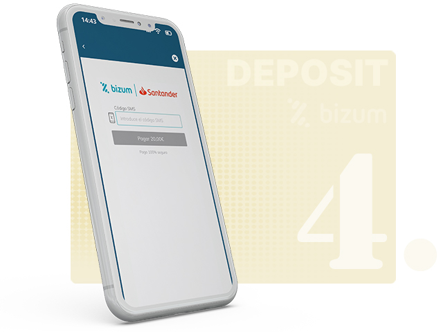 Confirming the Bizum Security Code