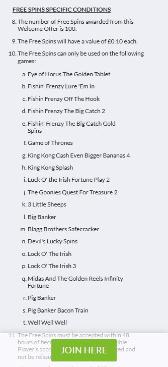 The Betting Restrictions in the Bonus Terms of Coral