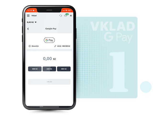 Vkladová sekce pro výběr platební metody v casinu Betano