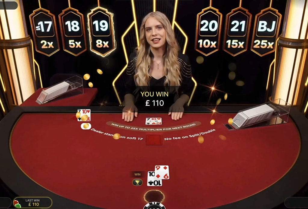 Lightning Blackjack Multiplier