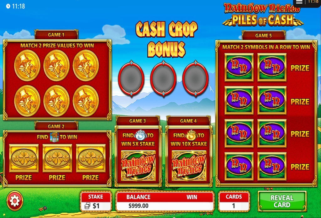 An Online Scratch Card Featuring Multiple Games