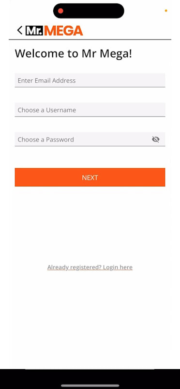 The Login Screen of an Online Casino