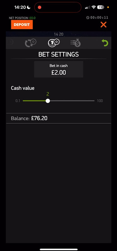 Setting Your Bet Amount Per Spin