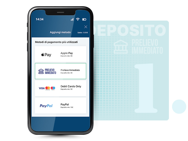 Accedi alla sezione 'Cassa' del casinò con prelievo immediato
