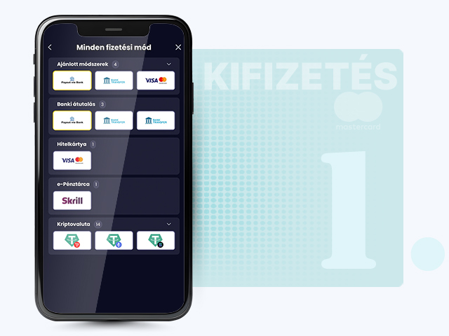 Nyisd meg a kifizetések menüt