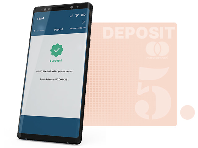 Mastercard Deposit Confirmation Page