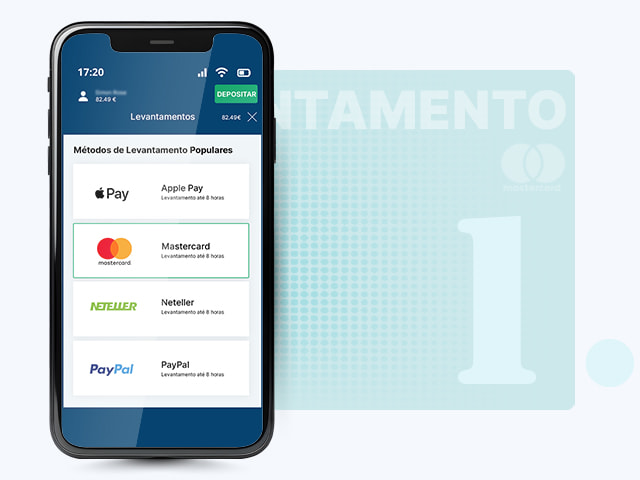 Escolher Mastercard para Levantamentos