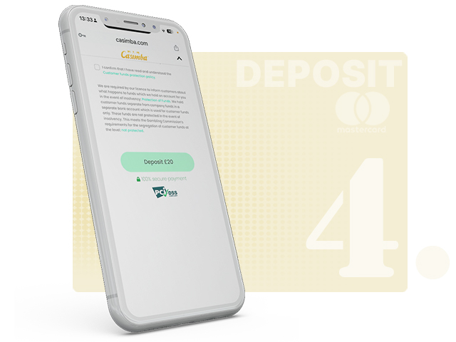 Mastercard Deposit Confirmation Page
