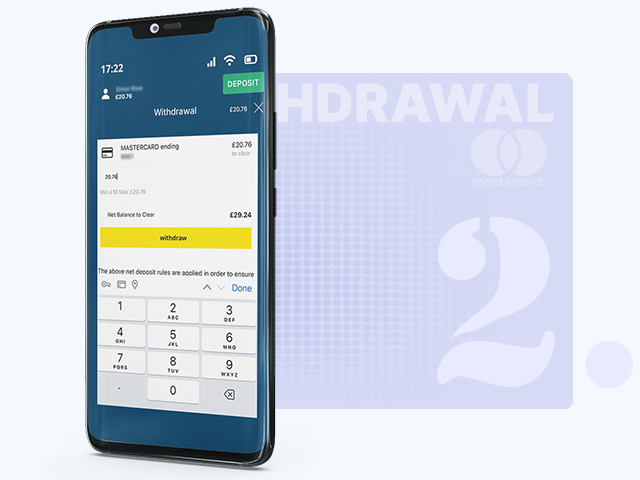 Select the Withdrawal Amount