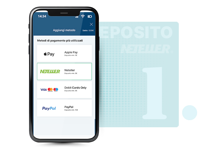 Cassa del casinò con Neteller