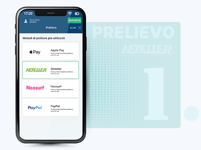 Scegliere Neteller per il prelievo