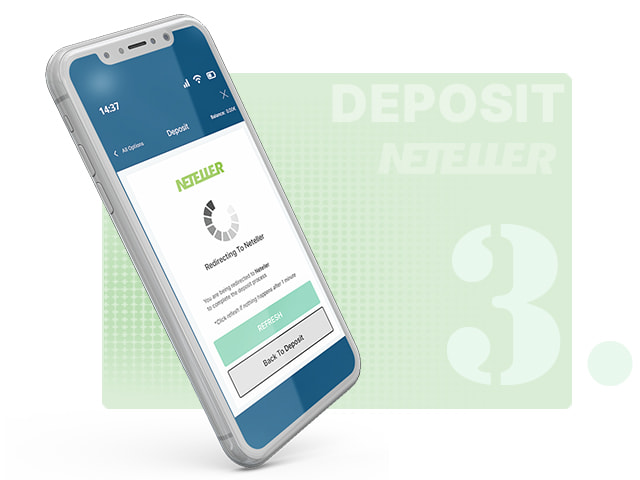 Redirected to the Neteller Page