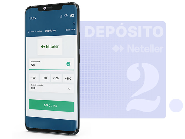 Insere o montante a depositar