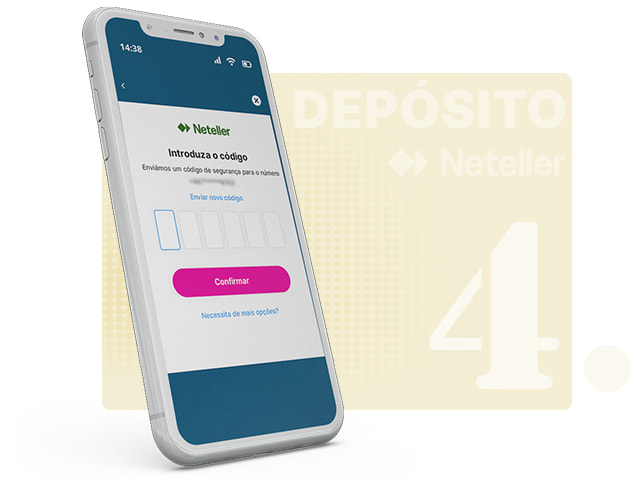 Ecrã de Login da Neteller