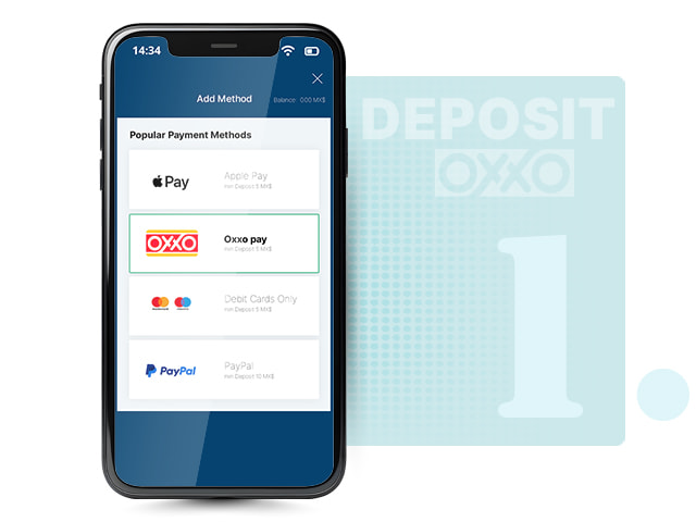 Choosing OXXO Pay at the Casino Cashier