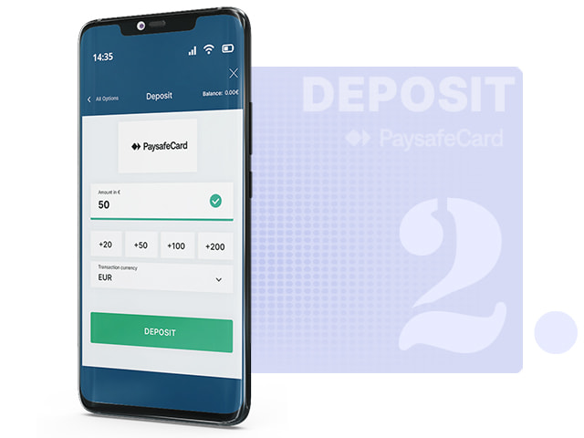 Casino Cashier with PaysafeCard Option