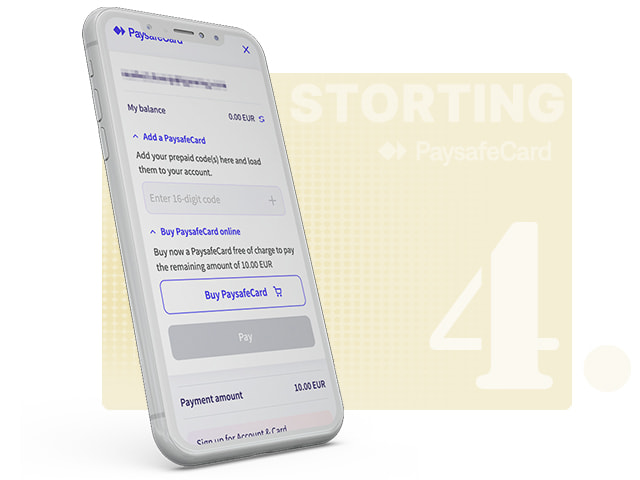 Bevestig PaysafeCard transactie