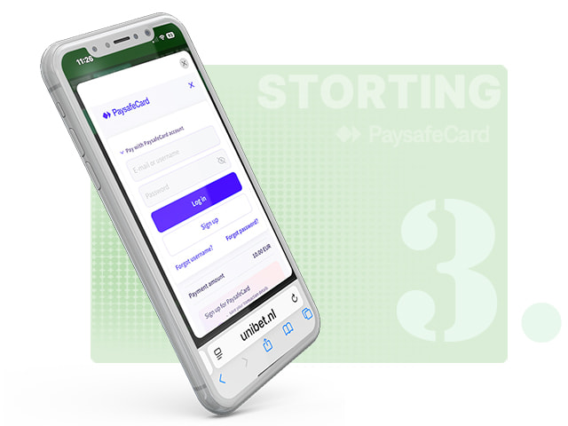 Login op PaysafeCard