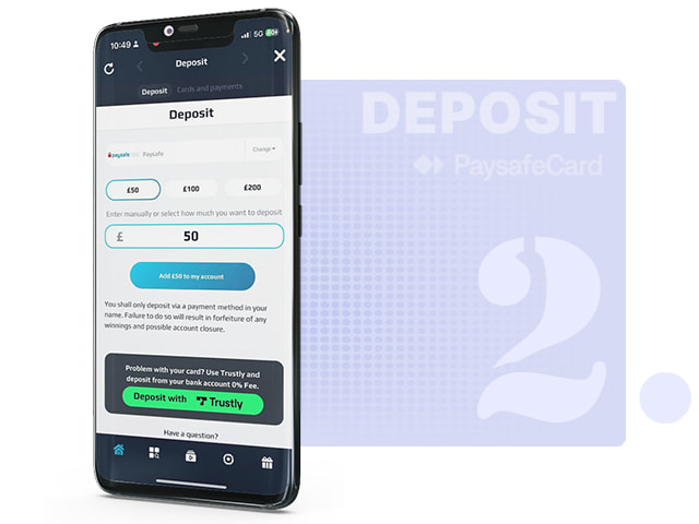 Choosing a Deposit Amount