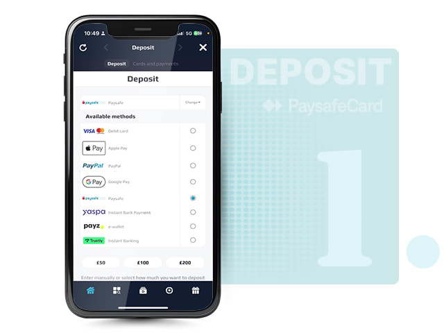 Casino Cashier with Payment Methods