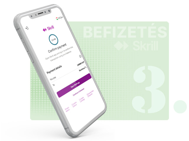Skrill bejelentkezési felület