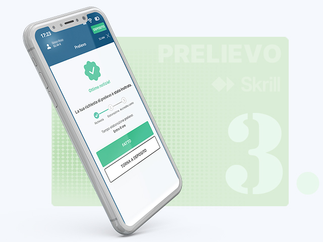 Fornitura dell'email collegata all'account Skrill