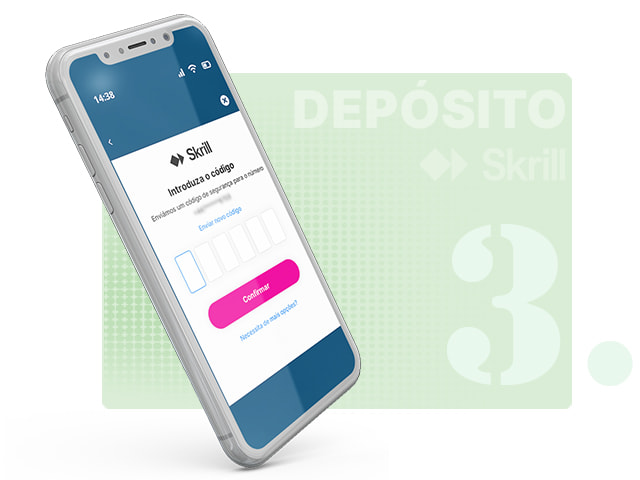 Ecrã de login do Skrill