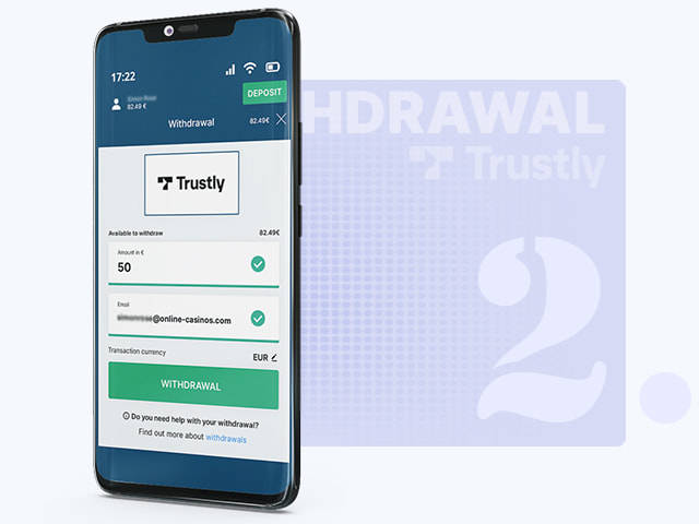 Select the Withdrawal Amount