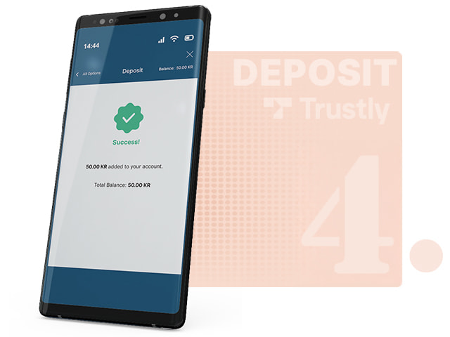 Trustly Deposit Confirmation Page