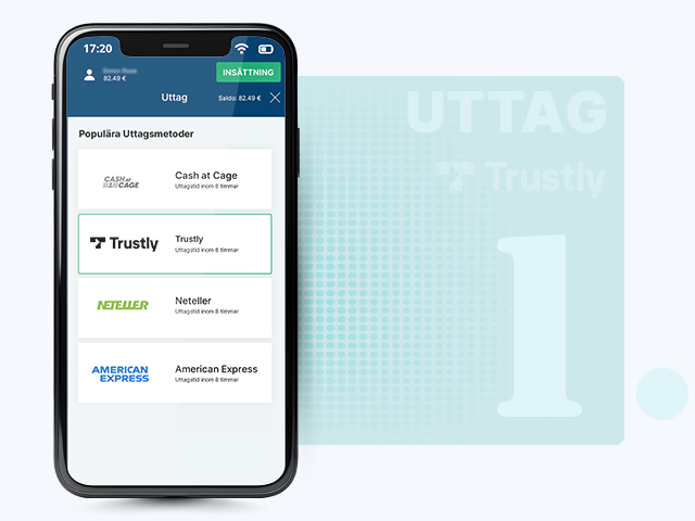 Välj Trustly Som Uttagsmetod