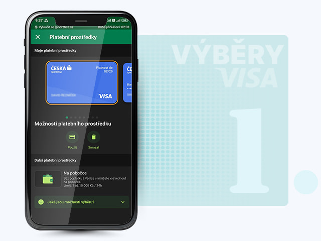 Výběr na kartu Visa v online casinu Chance