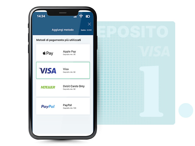 App casinò con selezione metodi pagamento