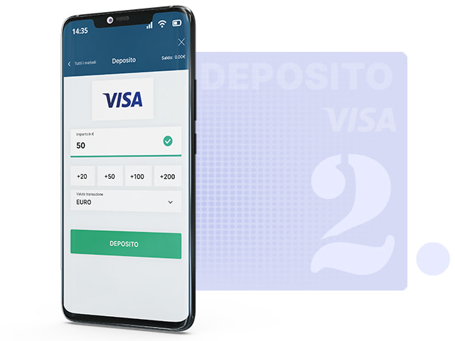 App casinò con inserimento cifra deposito