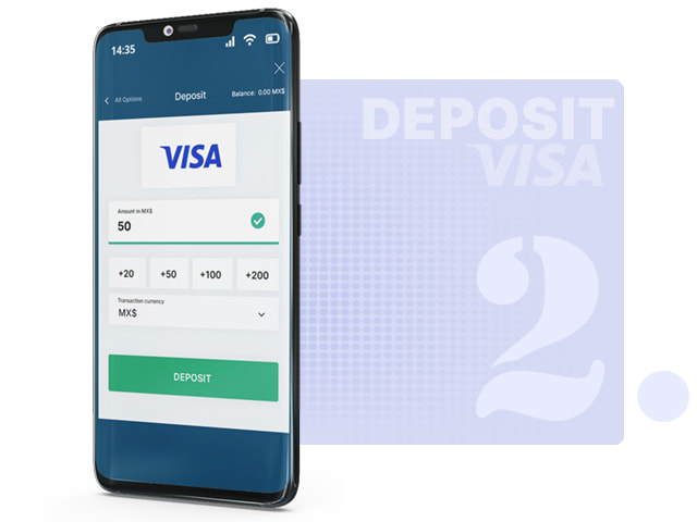 Choosing a Deposit Amount & Entering Card Details