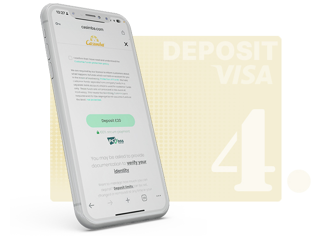 Visa Deposit Confirmation Page